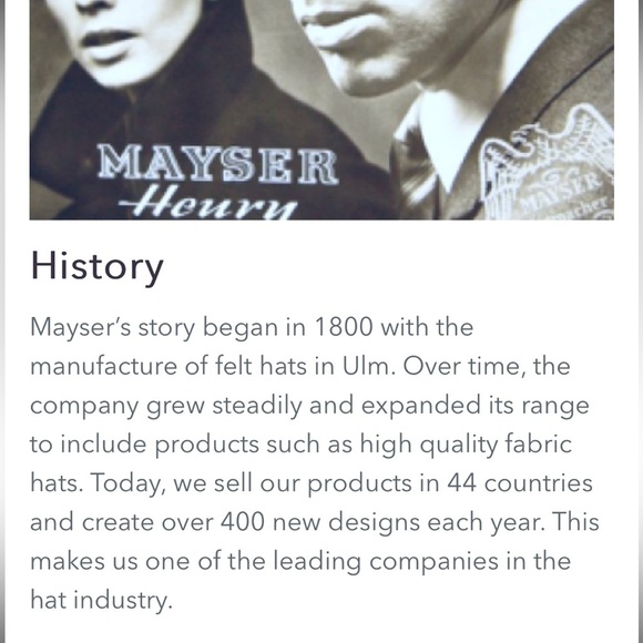 Mayser vintage hat made in Germany mint condition size large - Picture 16 of 16